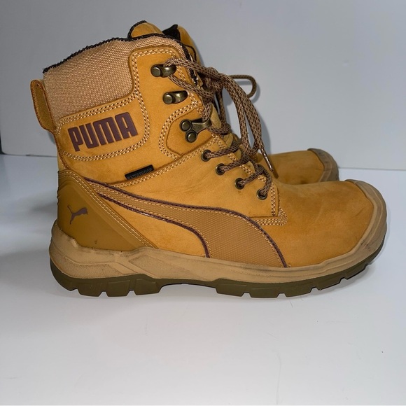 PUMA Men's Safety Conquest 7” Industrial Waterproof Boot Wheat Size 10.5 - Picture 1 of 8
